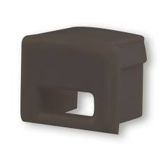 ISOLED Endkappe EC5B schwarz f�r Profil SURF12 mit Kabeldurchf�hrung, 1 STK
