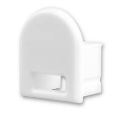 ISOLED Endkappe EC14W wei� f�r Profil SURF12 BORDERLESS mit Kabeldurchf�hrung, 1 STK