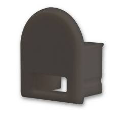 ISOLED Endkappe EC14B schwarz f�r Profil SURF12 BORDERLESS mit Kabeldurchf�hrung, 1 STK