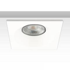 B-Ware ISOLED Einbaurahmen r�ckversetzt eckig f�r GU10/MR16 wei�, mit Glaslinse