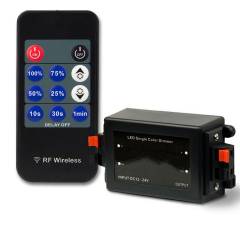 LED Strip Funkdimmer, 1 Kanal, 12-24V, 6A, Nachlaufsteuerung