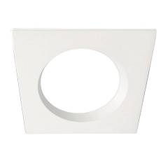 Cover Aluminium quadratisch r�ckversetzt wei� f�r Einbaustrahler Sys-90