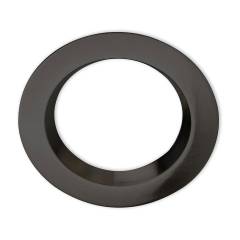 Cover Aluminium rund schwarz r�ckversetzt f�r Einbaustrahler Sys-90