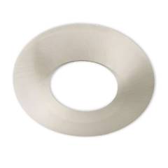 Cover Aluminium rund/Kante nickel geb�rstet f�r Einbaustrahler Sys-68