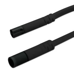 Mini-Plug Verl�ngerung male-female, 1m, 2x0.75, schwarz, max. 24V/6A