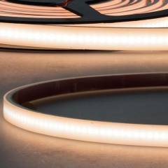 ISOLED LED Stripe AQUA milchig 24V, 5m, 10W/m, wasserdicht IP67, 3000K warmwei�