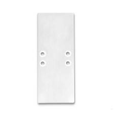 ISOLED Endkappe EC66 Aluminium wei� RAL9010 f�r Profil 2SIDE, 2 STK, inkl. Schrauben