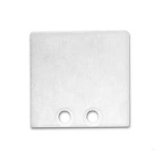 ISOLED Endkappe EC 58W wei� RAL 9010 f�r Profil SURF16, 2 STK, inkl. Schrauben