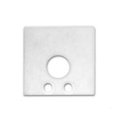 ISOLED Endkappe wei� f Profil SURF16 mit Kabeldurchf�hrung 2 STK inkl. Schrauben
