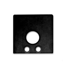 ISOLED Endkappe schwarz f�r Profil SURF16 mit Kabeldurchf�hrung 2 STK inkl. Schrauben