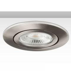ISOLED Einbaurahmen f. Downlight rund f�r GU10/MR16, Alu Nickel-Satin