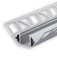 ISOLED LED-Fliesenprofil INNENECK/INTERNAL CORNER, Silber, 250cm, f�r max. 12mm LED-Streifen