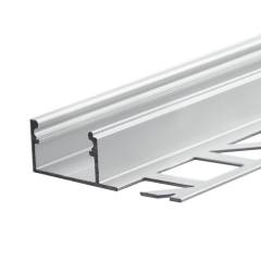 ISOLED LED-Fliesenprofil FINISH, Silber, 200cm, f�r max. 12mm LED-Streifen
