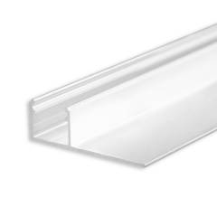 ISOLED LED Trockenbauprofil Abschluss silber eloxiert 200cm f�r max. 12mm LED-Streifen