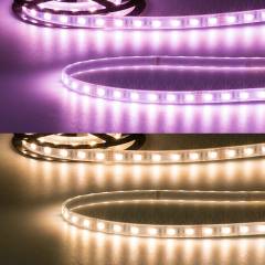 ISOLED LED Stripe AQUA RGBWW IP67 wasserdicht, klar, 24V, 19W/m, 5m, Breite 11,5mm