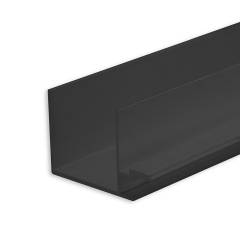 ISOLED LED-Trockenbauprofil Schattenfuge/Shadow Gap 8, schwarz, 200cm, f�r max. 6mm LED-Streifen