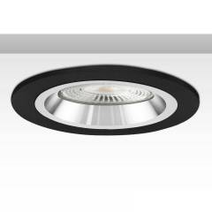 ISOLED Einbaurahmen f. Downlight Kombi f�r GU10/MR16, schwarz und wei�-silber