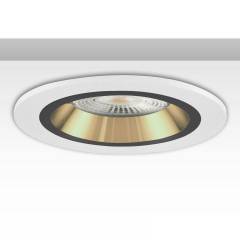ISOLED Einbaurahmen f. Downlight Kombi f�r GU10/MR16, wei� und schwarz-gold