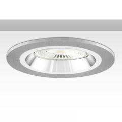 ISOLED Einbaurahmen f. Downlight Kombi f�r GU10/MR16, Alu geb�rstet und wei�-silber