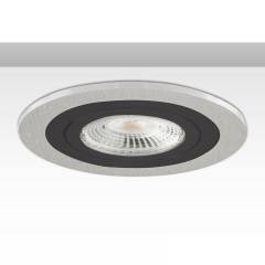 ISOLED Einbaurahmen f. Downlight Kombi f�r GU10/MR16, Alu geb�rstet und schwarz