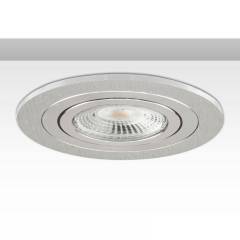 ISOLED Einbaurahmen f. Downlight Kombi f�r GU10/MR16, Alu geb�rstet und Alu geb�rstet