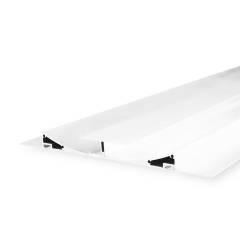 ISOLED LED-Trockenbauprofil DOUBLE CURVE, Wei�, 200cm, F�r max. 11mm LED-Streifen