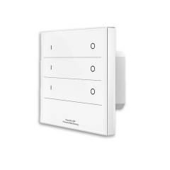 3 Zonen Einbau-Touch Fernbedienung + DMX Output, wei�, 230V, Singlecolor