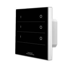 Schwarzes 3 Zonen Einbau-Touch Fernbedienung + DMX512 Output, Singlecolor