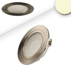 LED M�beleinbaustrahler MiniAMP silber, 2W, 12V DC warmwei� 3000K, dimmbar