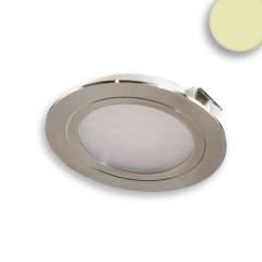 LED M�beleinbaustrahler MiniAMP Alu silber, 2W, 24V DC warmwei� 3000K, dimmbar