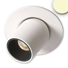 LED Einbauleuchte Pipe MiniAMP wei�, dreh-schwenkbar, 3W, 24V DC, warmwei�, dimmbar