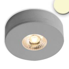 MiniAMP LED Ein- und Unterbauleuchte Alu silber grau, 3W, 24V, Warmwei�, dimmbar