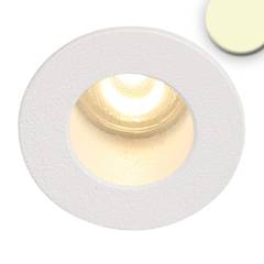 MiniAMP LED Einbauleuchte wei�, 1W, �16mm, 24V, r�ckversetzt, 3000K warmwei�, dimmbar