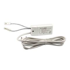 ISOLED MiniAMP Trafo, 24V/DC, 30W, 120cm mit Flachstecker, Sekund�r 2 Female-Buchsen