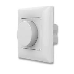 Wei�er Einbau-Funk-Dimmer mit Drehknopf inkl. Abdeckung, 1-Zone Sys-Pro, 0-10V Output