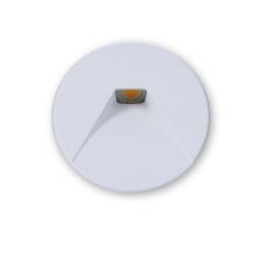 Cover Aluminium rund 2 wei� f�r Wandeinbauleuchte Sys-Wall68