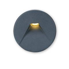 Cover Aluminium rund 2 schwarz f�r Wandeinbauleuchte Sys-Wall68