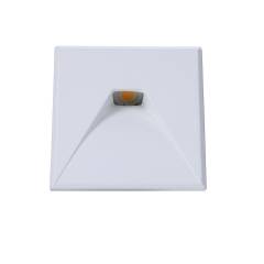 Cover Aluminium eckig 2 wei� f�r Wandeinbauleuchte Sys-Wall68