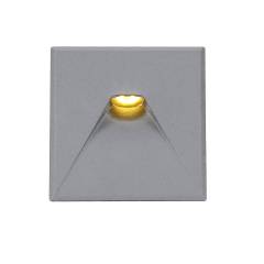 Cover Aluminium eckig 2 silbergrau f�r Wandeinbauleuchte Sys-Wall-68
