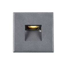 Cover Aluminium eckig 3 silbergrau f�r Wandeinbauleuchte Sys-Wall68