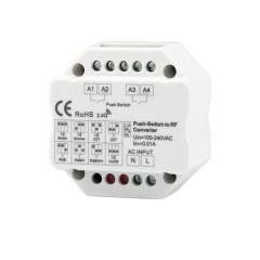 Sys-Pro 2-Push Input, Funk-Output f�r Switch/Dimm/CCT/ RGB/RGB+W Empf�nger, 100-240V