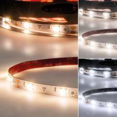 ISOLED LED Stripe HEQ LINSE 160�, Flexband 24V 17W/m, 5m Rolle einfarbig