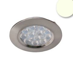 ISOLED MiniAMP M�beleinbaustrahler Silber, LED 4W, 12V, Warmwei�, dimmbar, steckerfertig