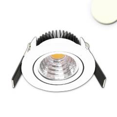 MiniAMP dimmbare LED Einbauleuchte SYS68, Wei�, 5W, 24V, 3000K warmwei�, schwenkbar