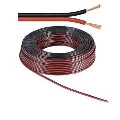 Kabel 50m Rolle 2-polig 0.75mm� H03VH-H YZWL, schwarz/rot, AWG18