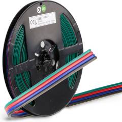 Kabel RGB 25m Rolle 4-polig 0.50mm� H03VH-H AWG20