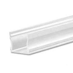 LED Aufbauprofil PURE12 S Aluminium wei� RAL9010, 200cm