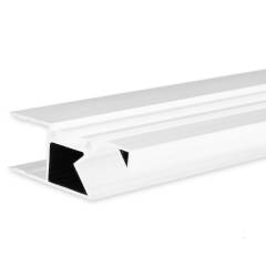 LED Aufbauleuchtenprofil HIDE ASYNC Aluminium wei� RAL 9003, 200cm