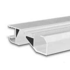 LED Sockelleistenprofil HIDE BOTTOM wei� RAL 9003
