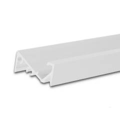 LED Aufbauprofil FURNIT6 S Aluminium wei� RAL 9005, 200cm